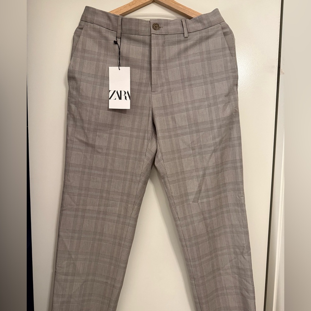 ZARA MAN Men’s Plaid Pants Size 30 NWT NEW